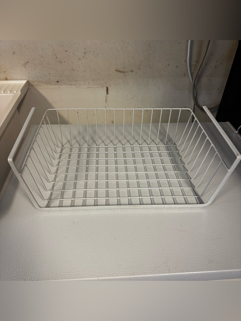 White Wire Storage Basket